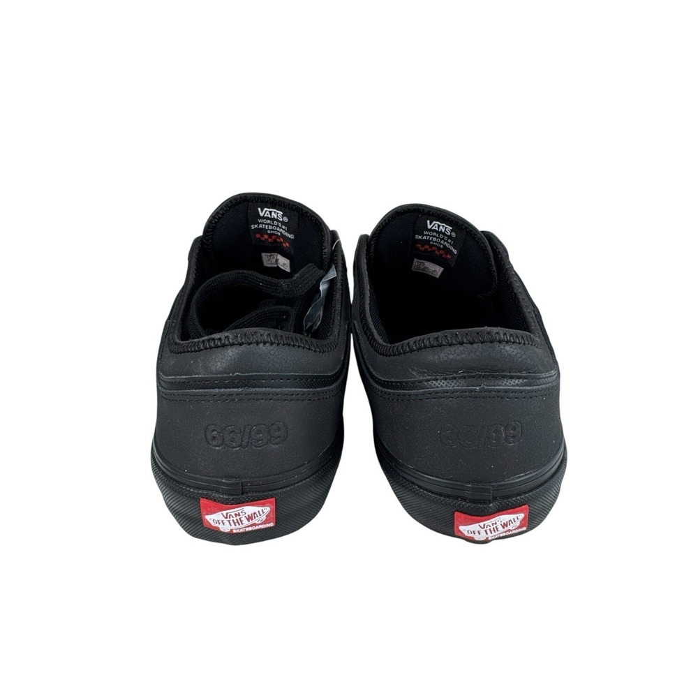 Vans Geoff Rowley Triple Black Leather Skateboarding Shoe - Size 12 No Box - Picture 5 of 5